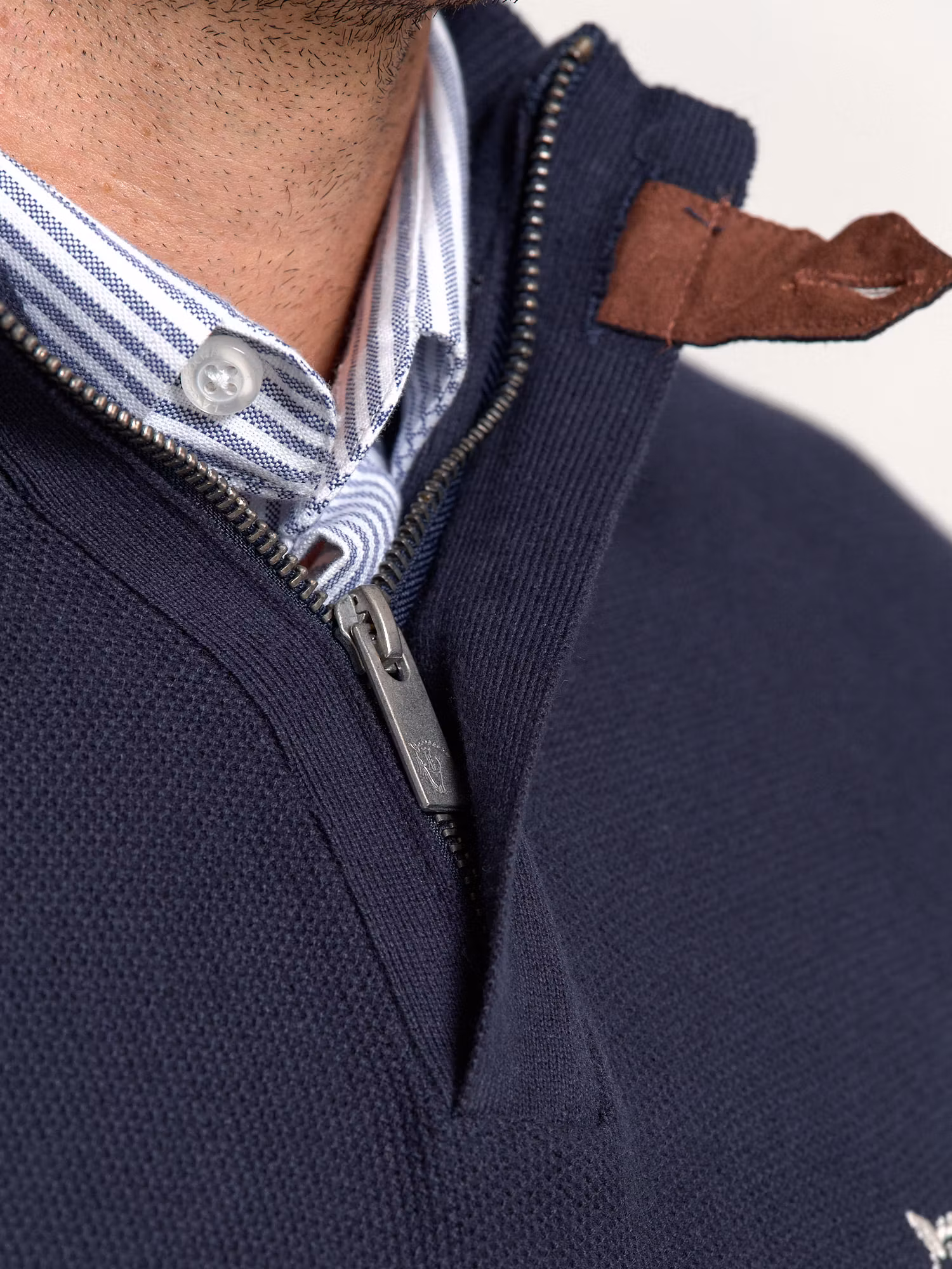 Pull à Structure Demi-Fermeture Éclair | Marino