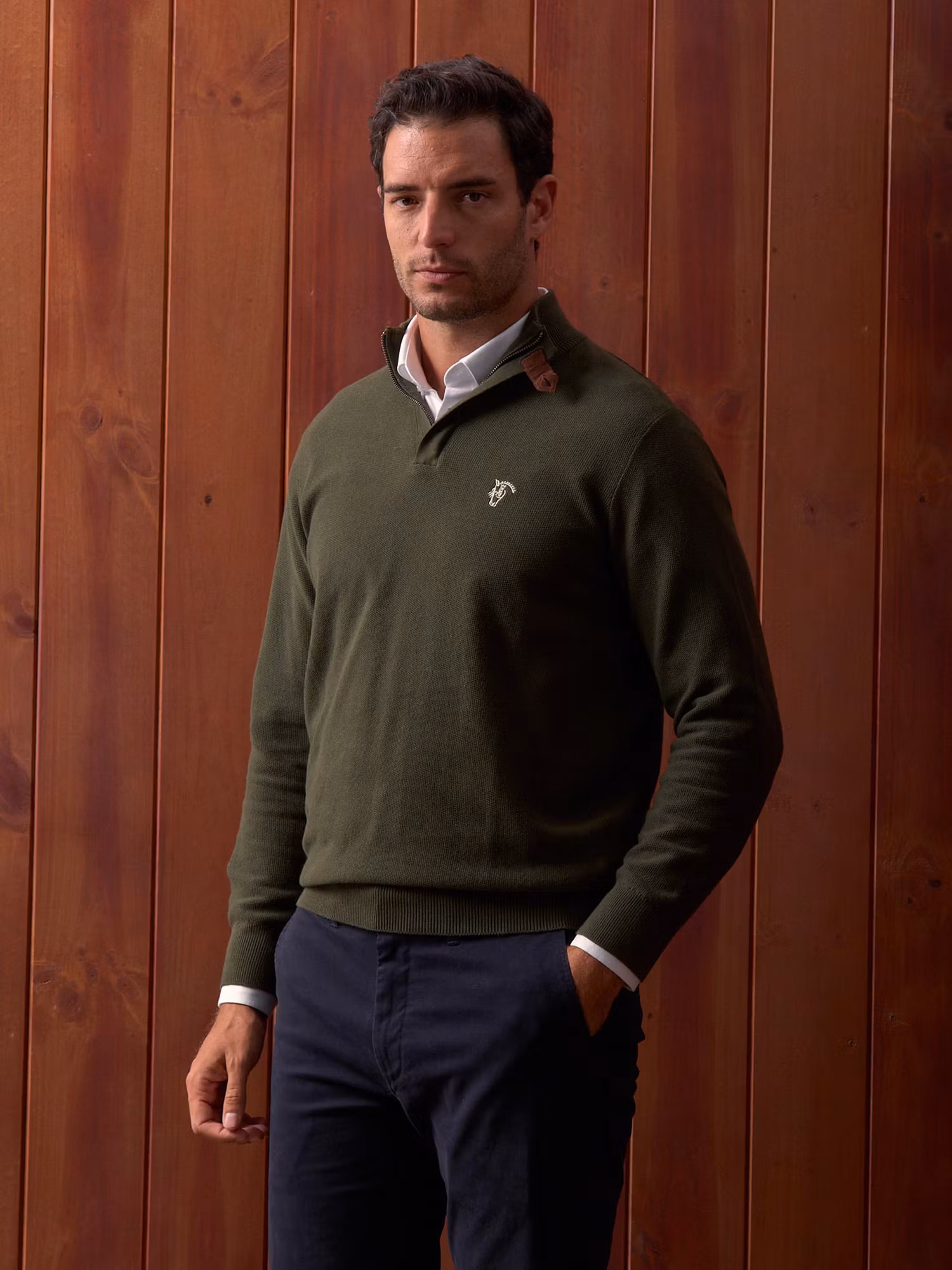 Pull à Structure Demi-Fermeture Éclair | Caza