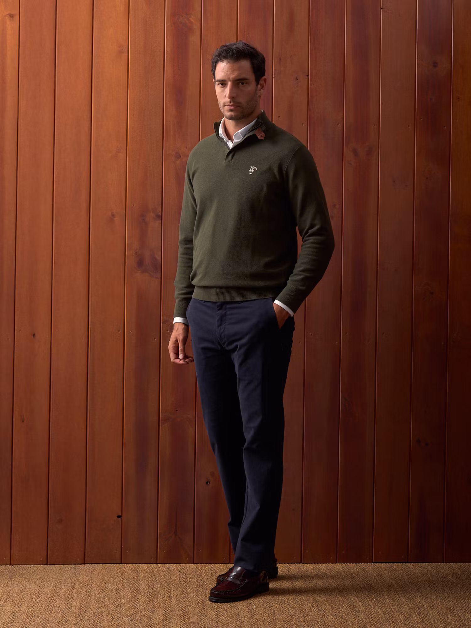 Pull à Structure Demi-Fermeture Éclair | Caza