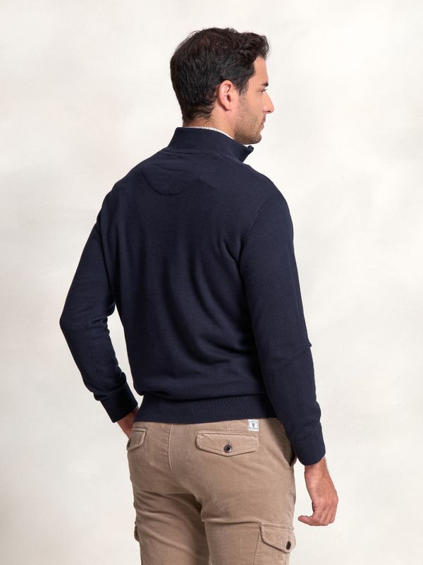 Suéter meio zíper | Marino