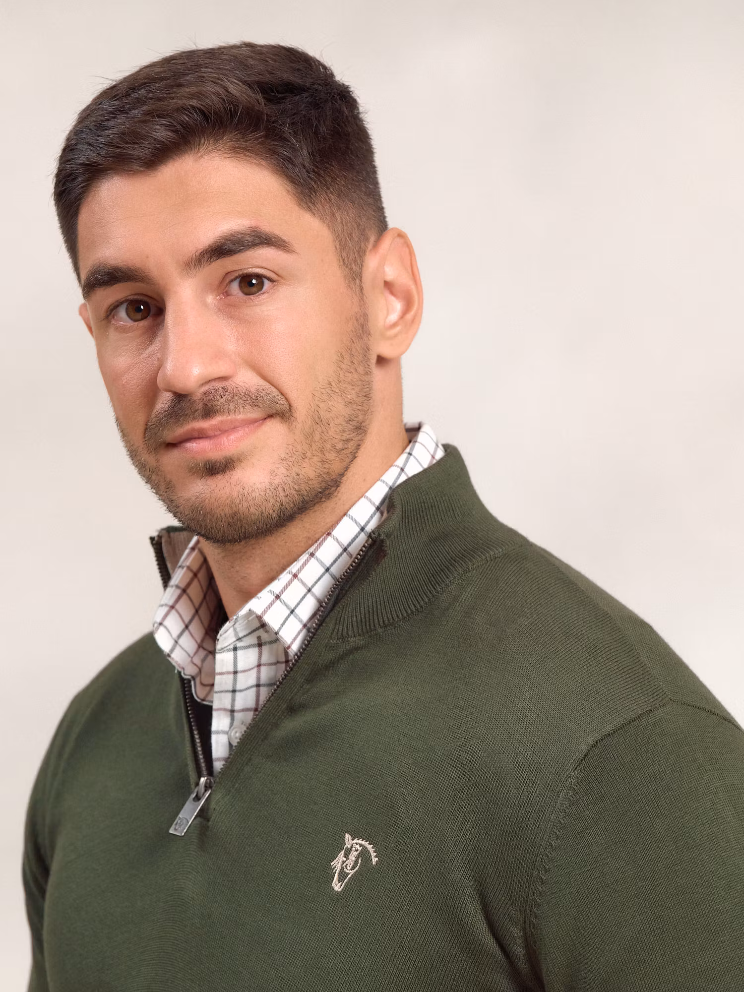 Pull demi-zippé Contrasté | Musgo