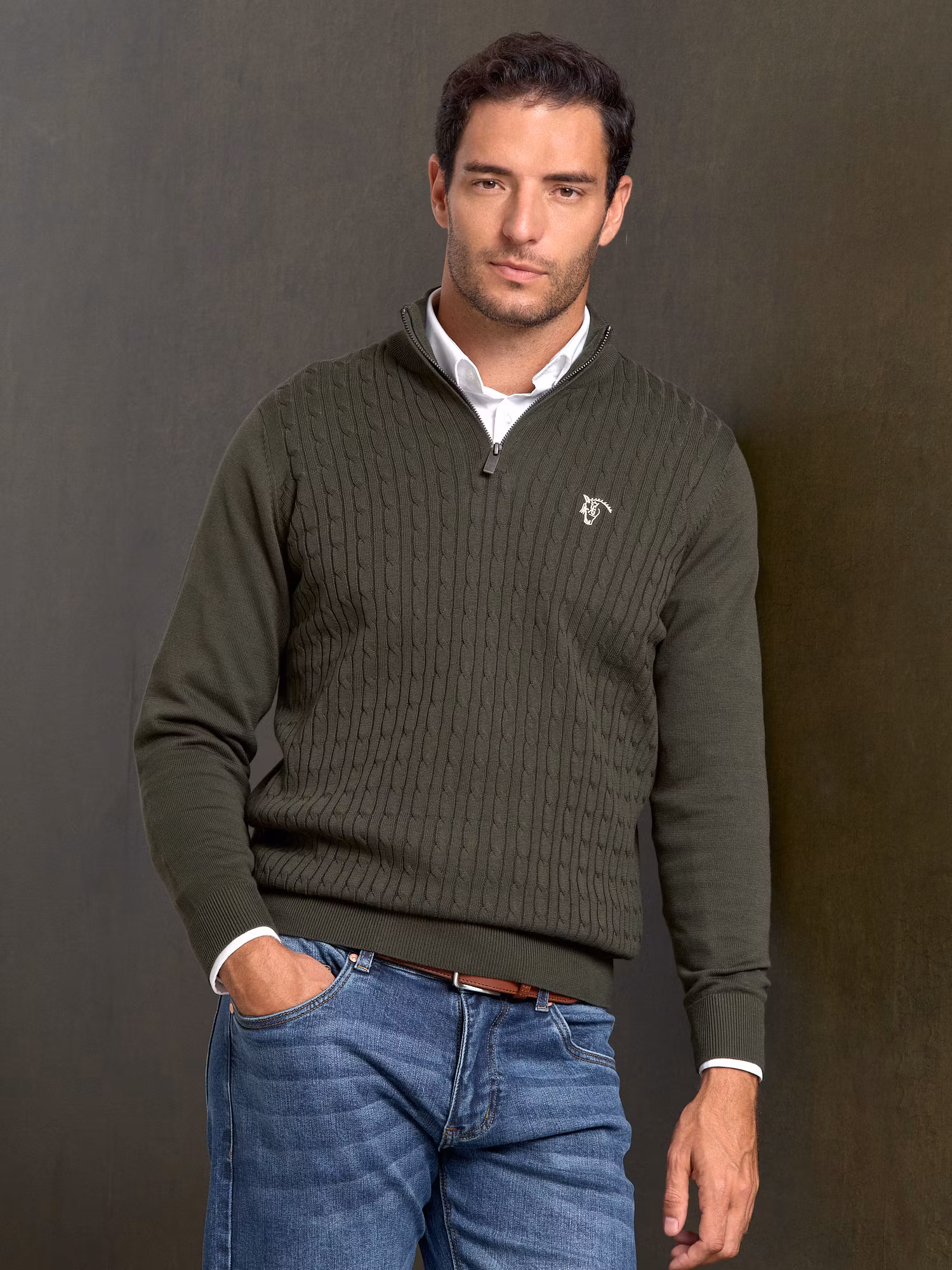 Jersey de Media Cremallera de Ochos | Caza