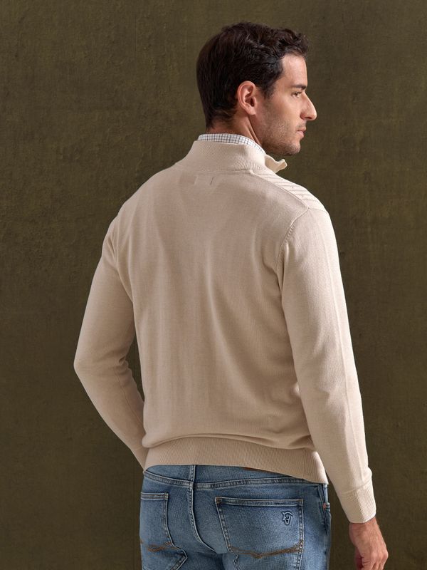 Jersey de Media Cremallera de Ochos | Nude