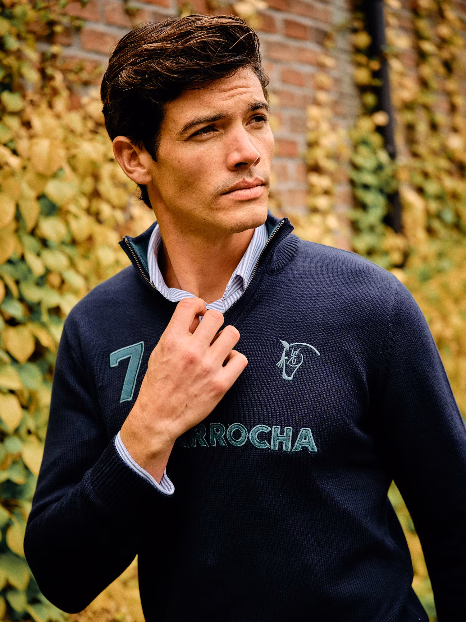 Pull numéro à Demi-Fermeture Éclair | Marino