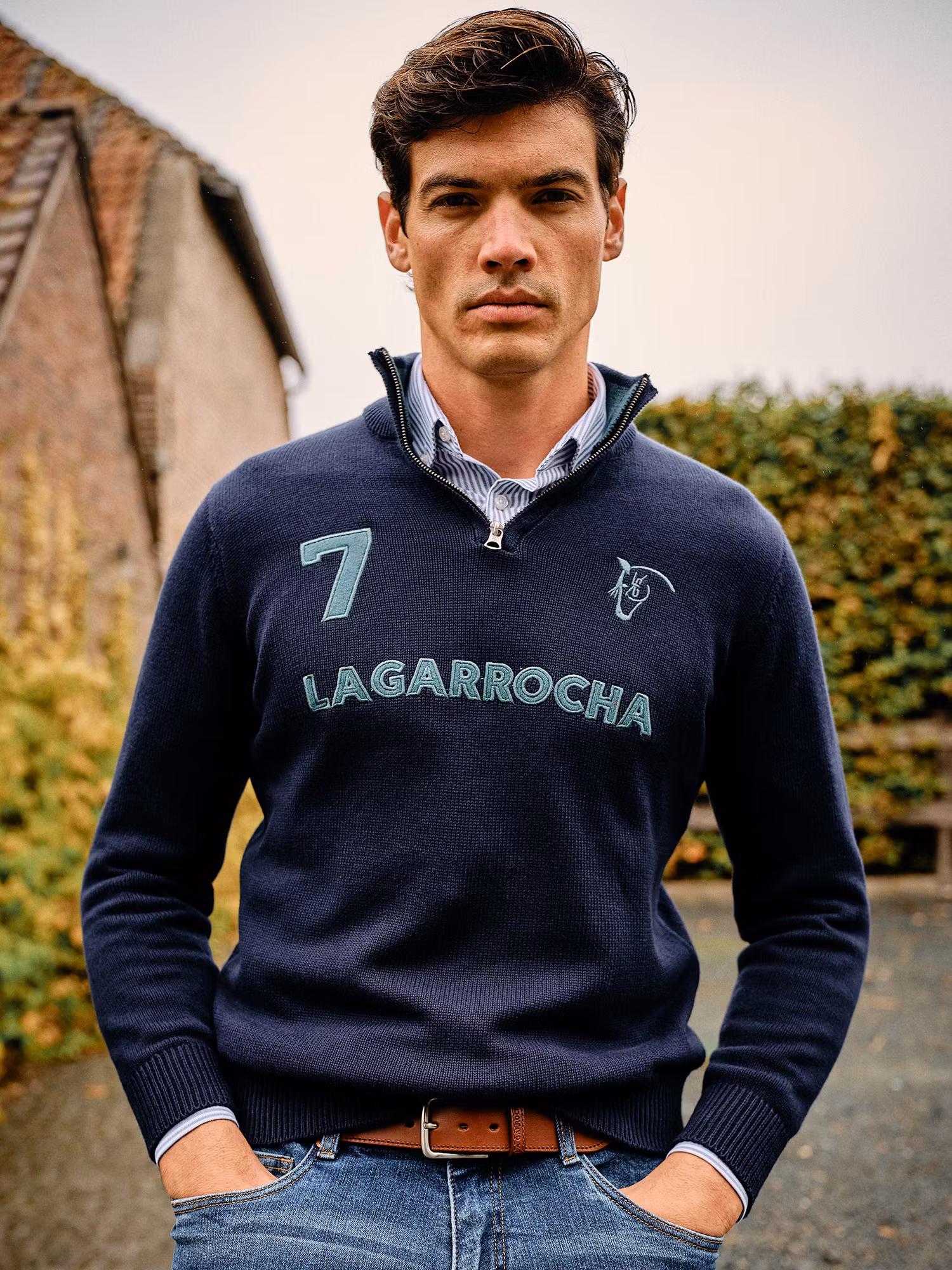 Pull numéro à Demi-Fermeture Éclair | Marino