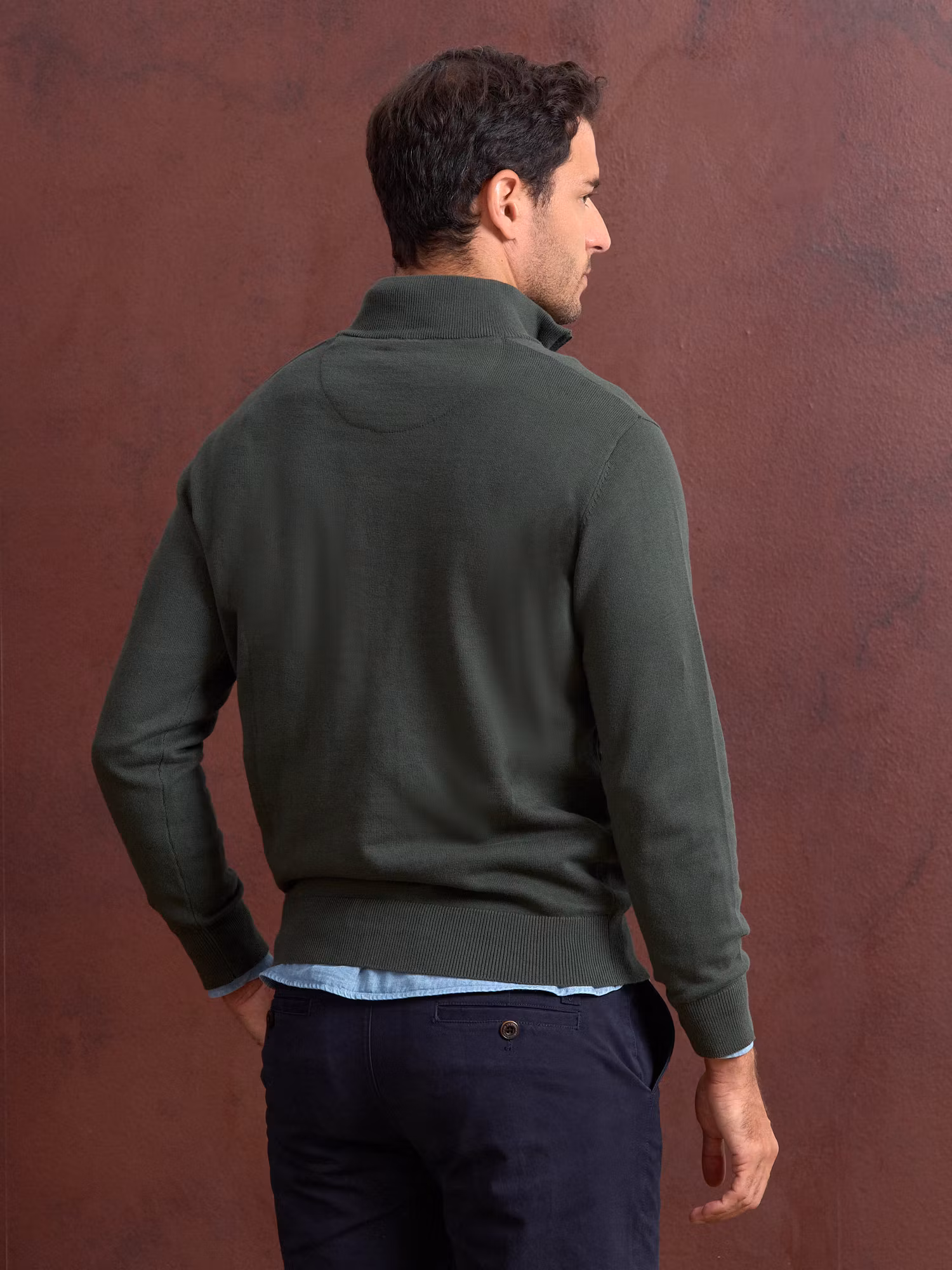 Pull à demi-fermeture éclair avec poche | Abeto