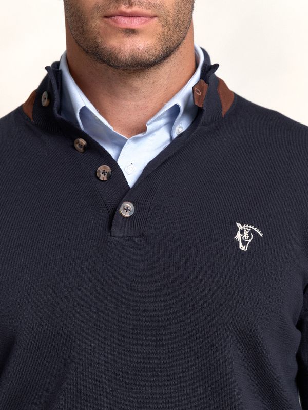 Camisola com botões | Marino