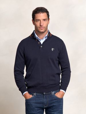 Camisola com botões | Marino