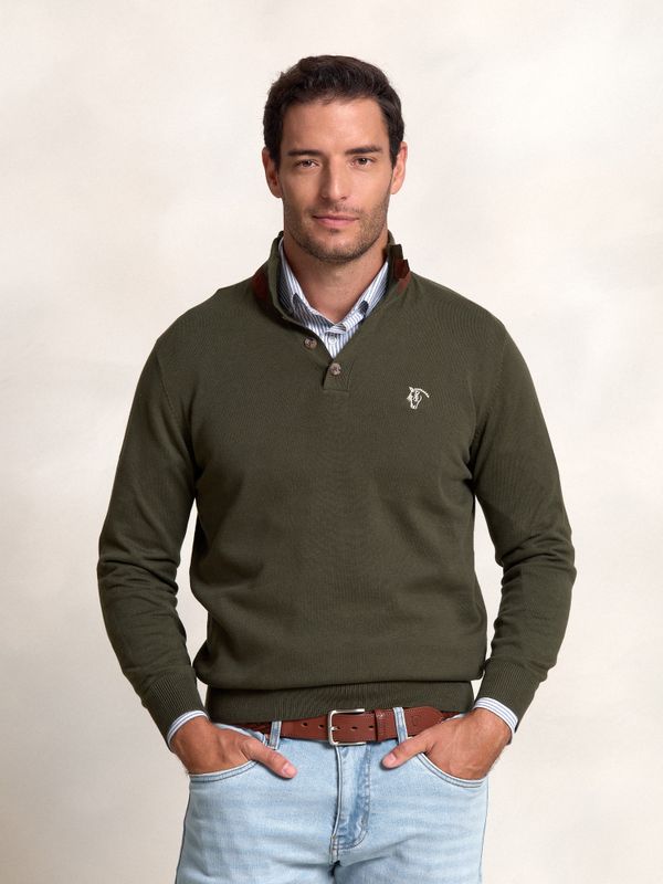 Buttoned Sweater | Caza