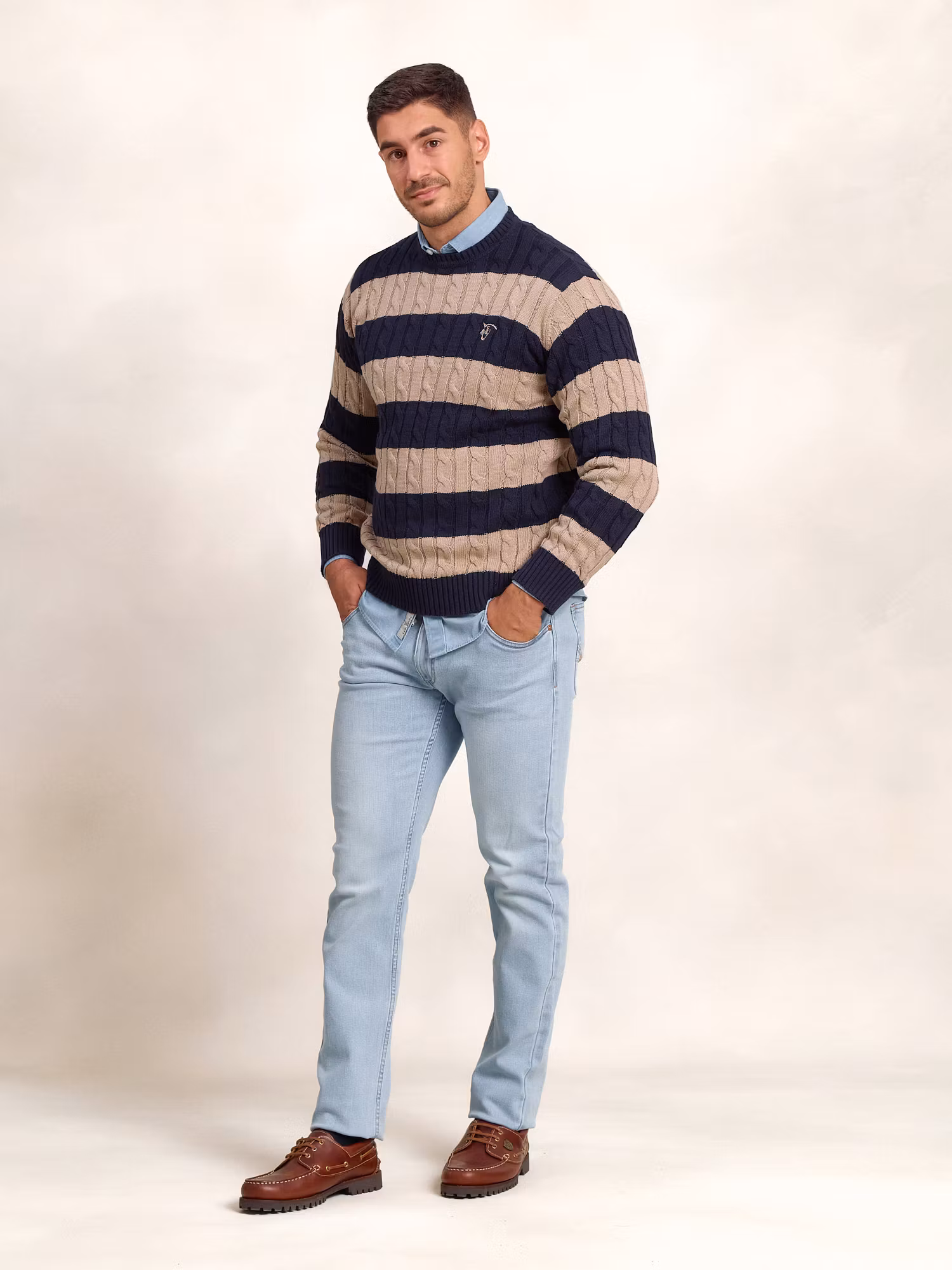 Pull torsadé et rayé | Piedra