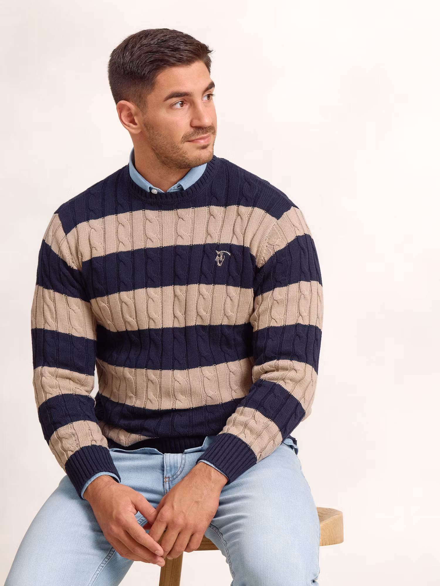 Pull torsadé et rayé | Piedra