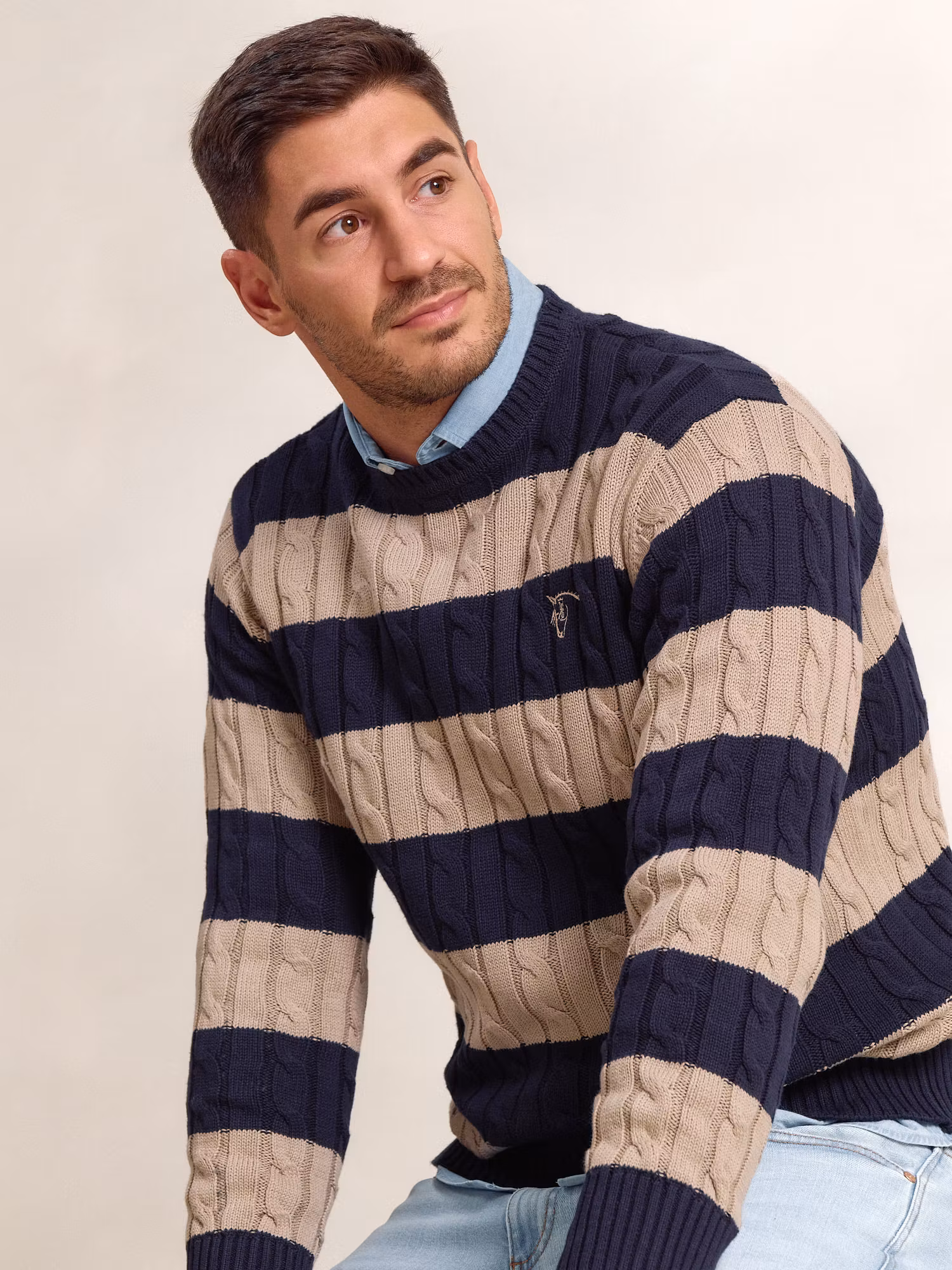 Pull torsadé et rayé | Piedra