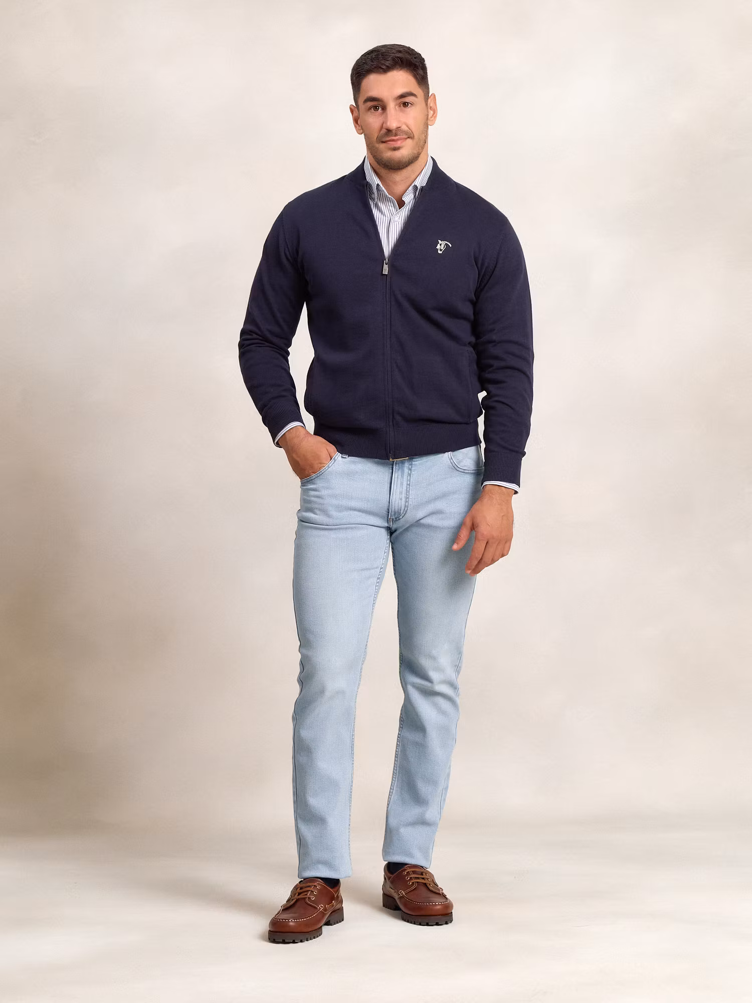 Cardigan à Fermeture Éclair | Marino