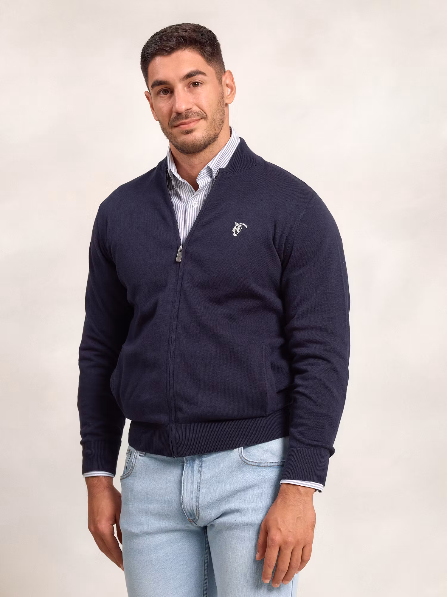 Cardigan à Fermeture Éclair | Marino