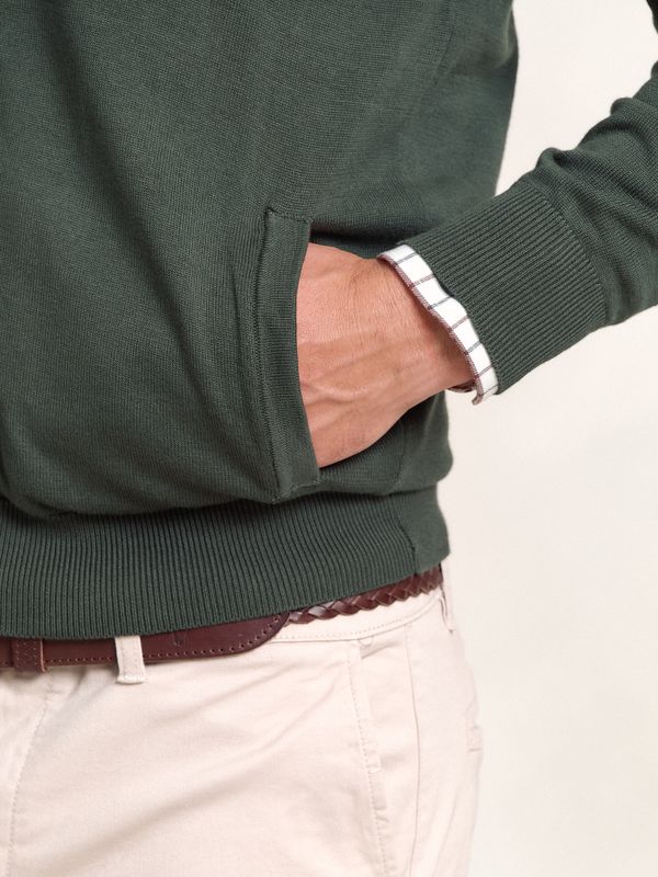 Cárdigan con Cremallera | Abeto