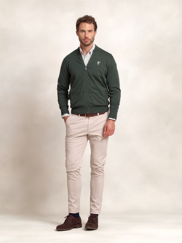 Cárdigan con Cremallera | Abeto