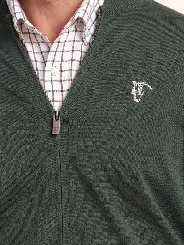 Cárdigan con Cremallera | Abeto