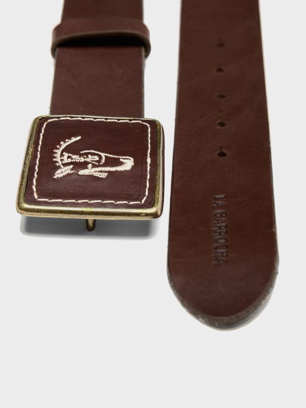 Cinto com fivela grande | Chocolate