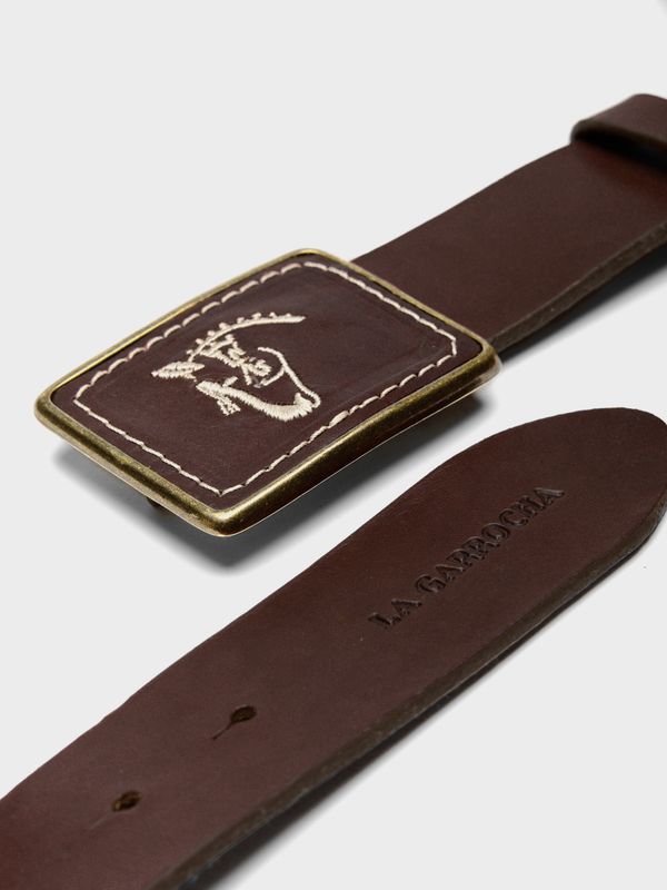 Cinto com fivela grande | Chocolate