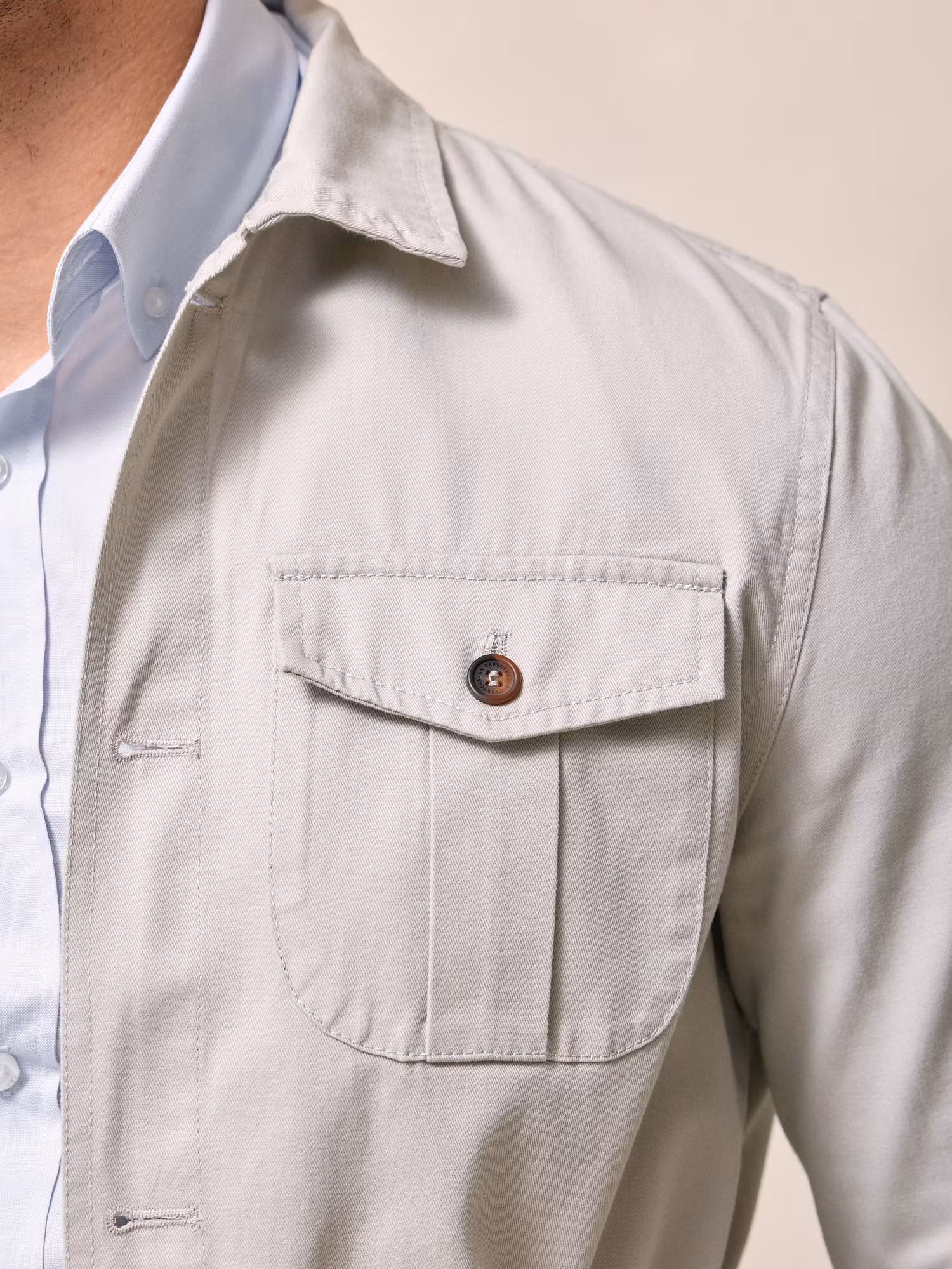 Sahariana Overshirt  | Stone