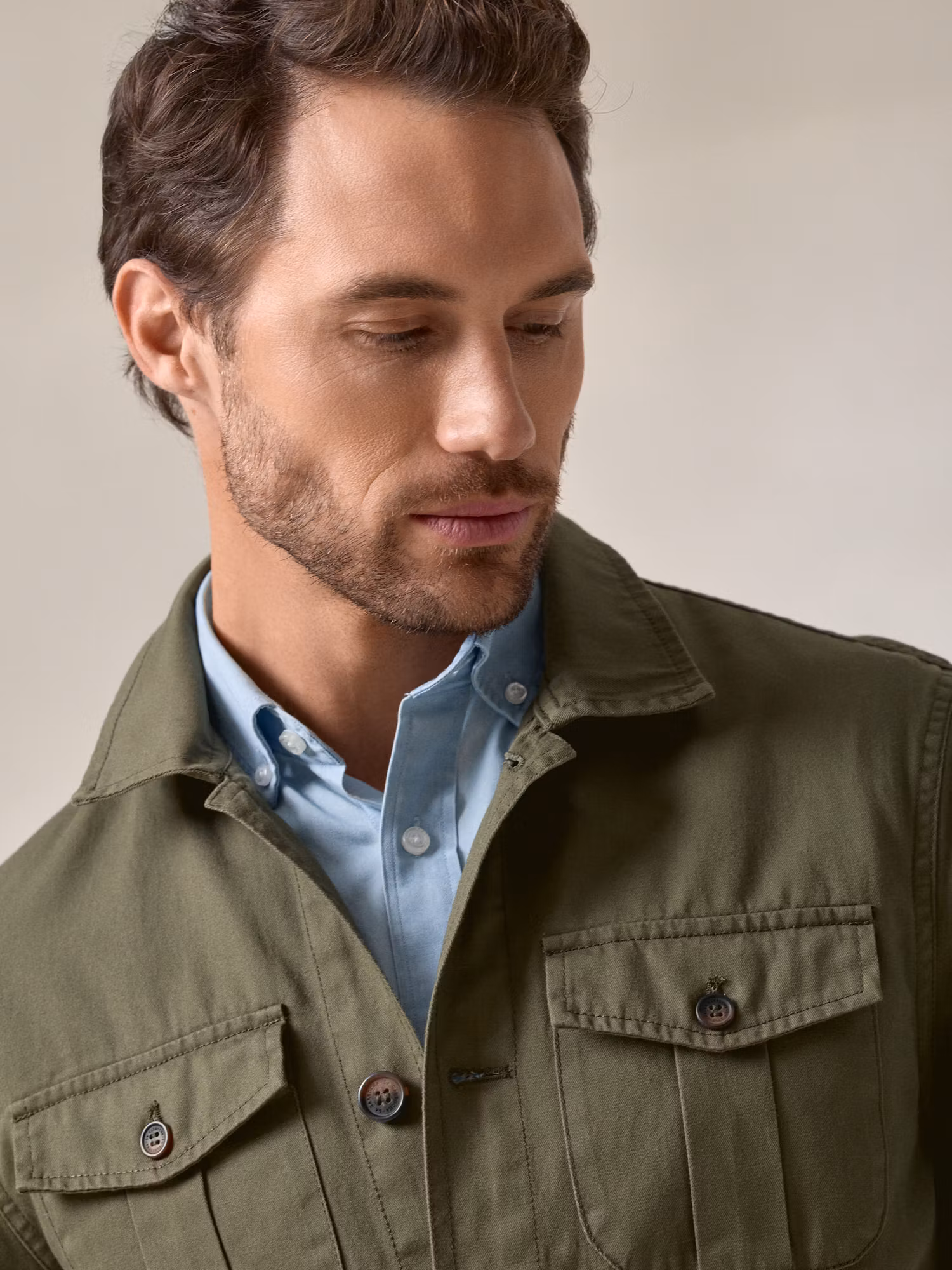 Sahariana Overshirt | Khaki Green