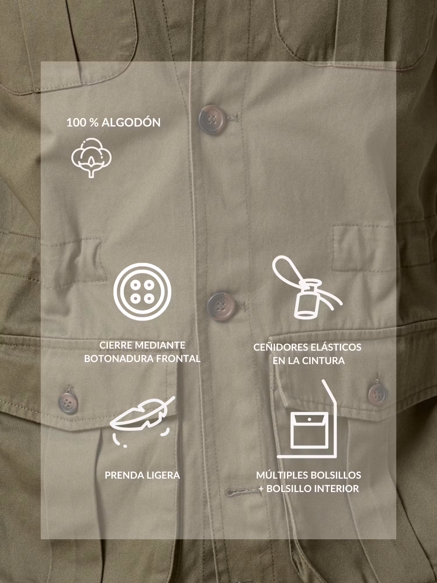 Sahariana Overshirt | Khaki Green