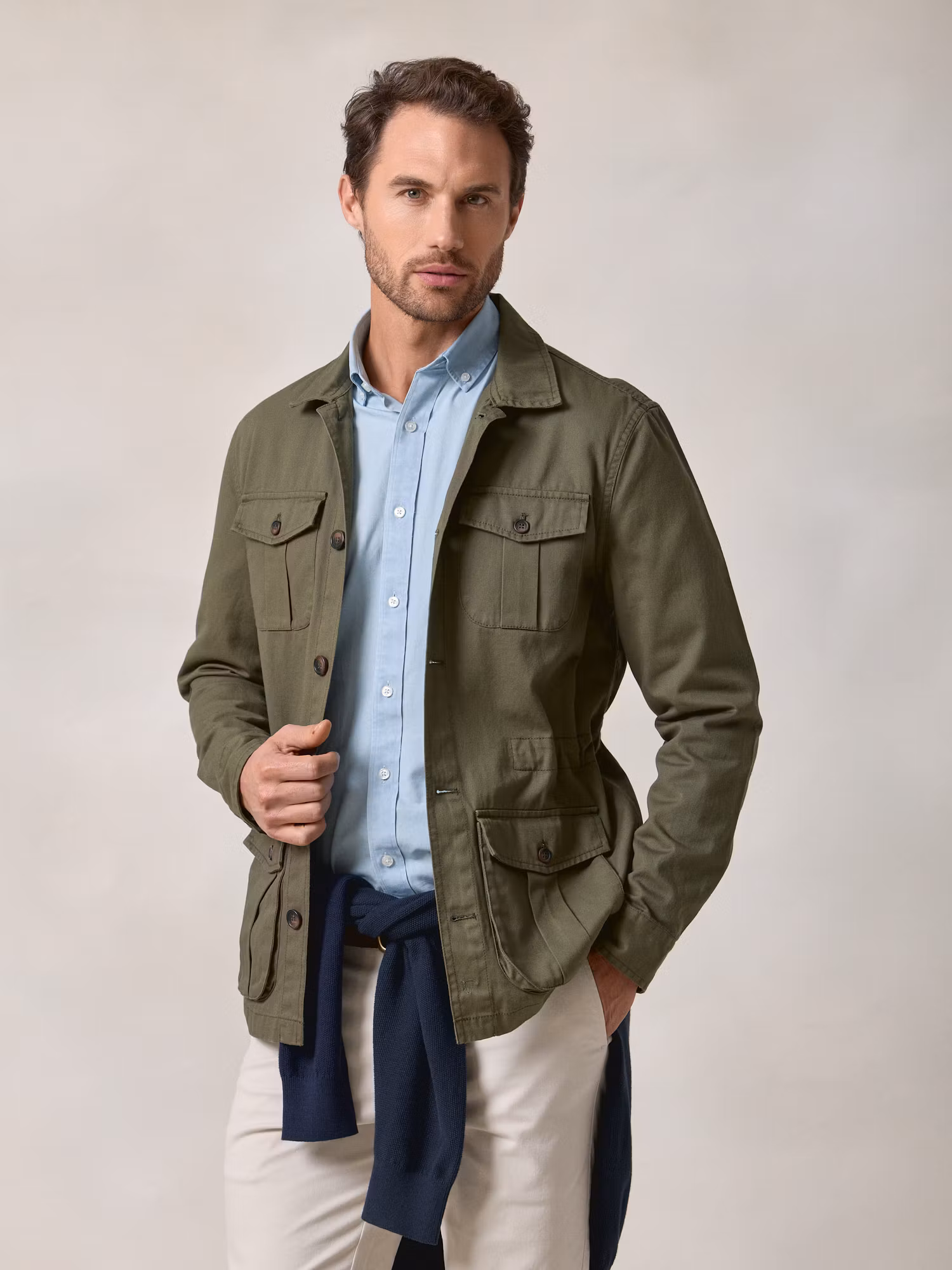 Sahariana Overshirt | Khaki Green