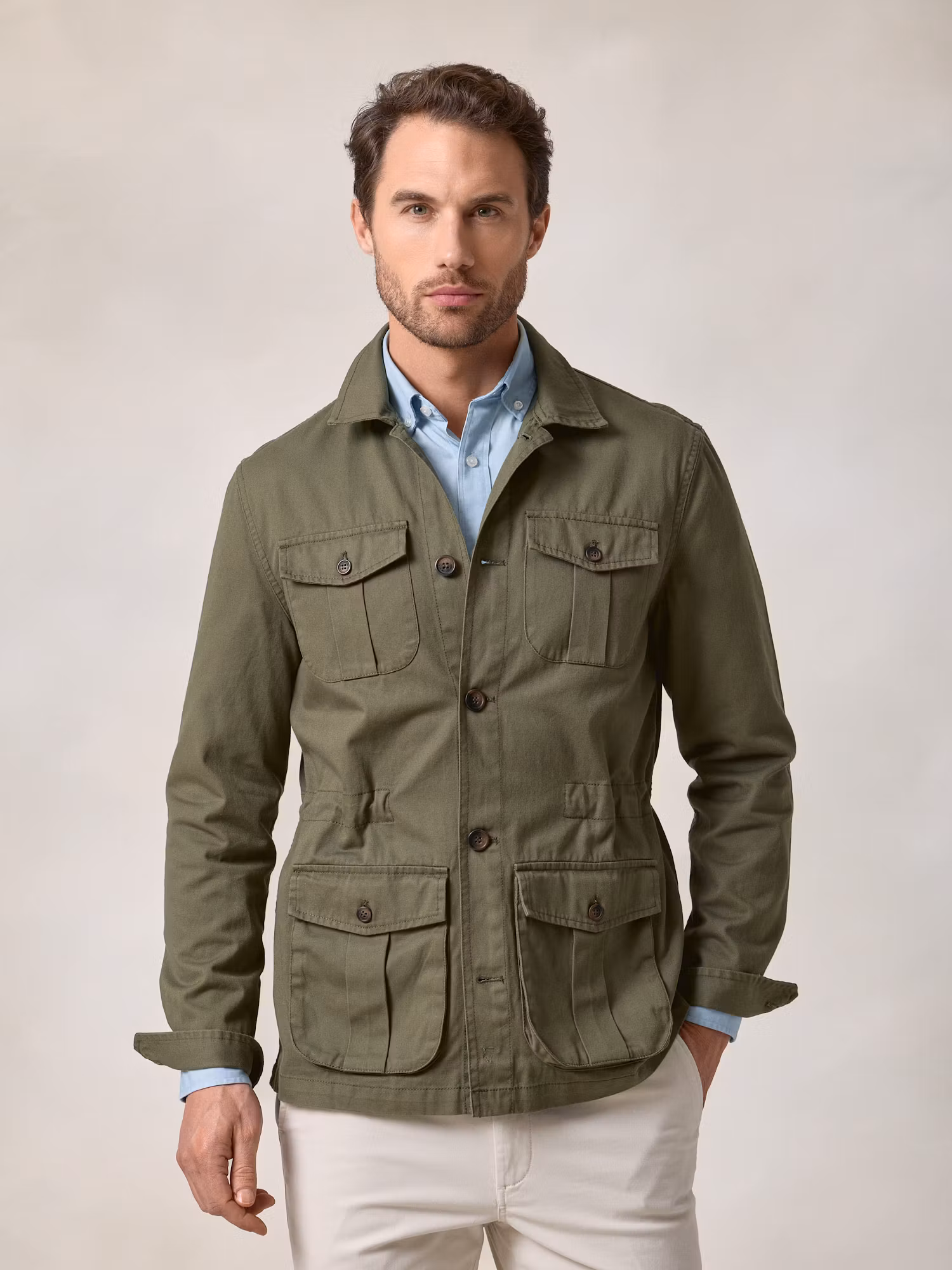 Sahariana Overshirt | Khaki Green