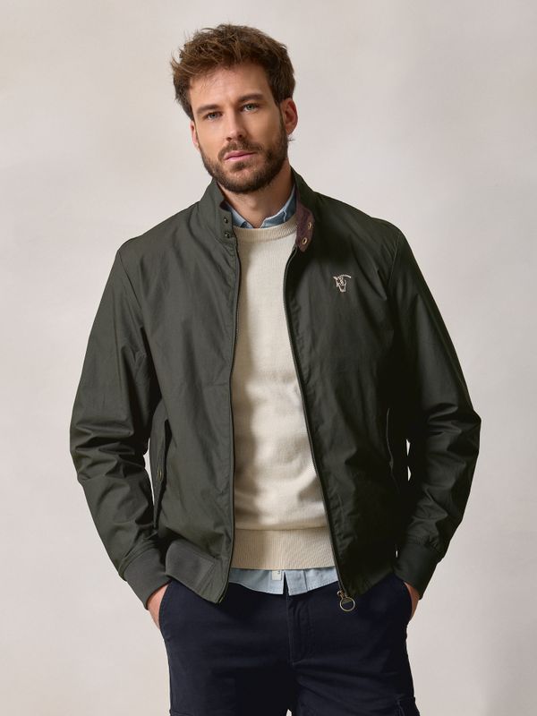 Bomber Com Efeito Encerado | Verde Musgo