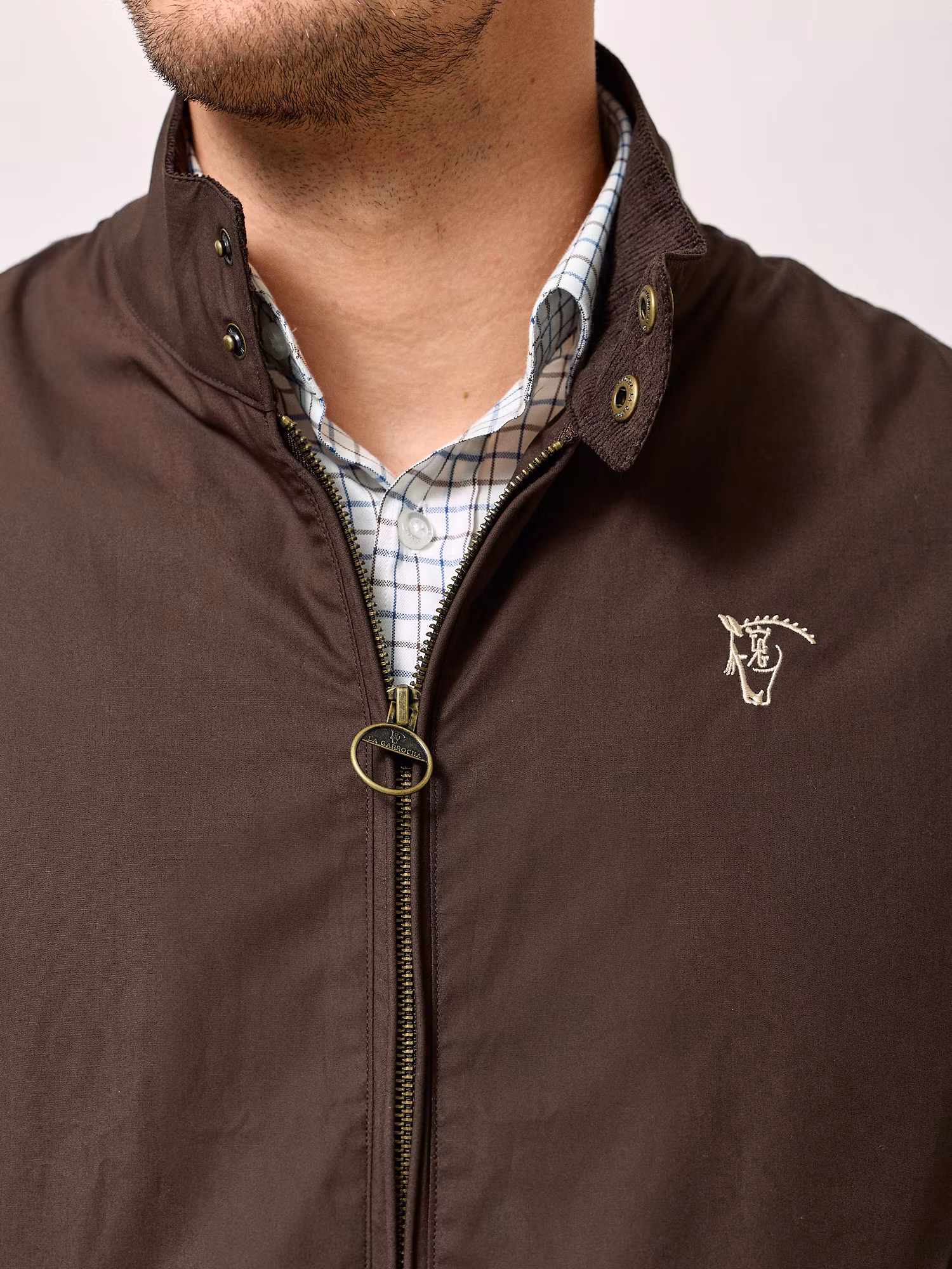 Waxed-effect Bomber | Brown