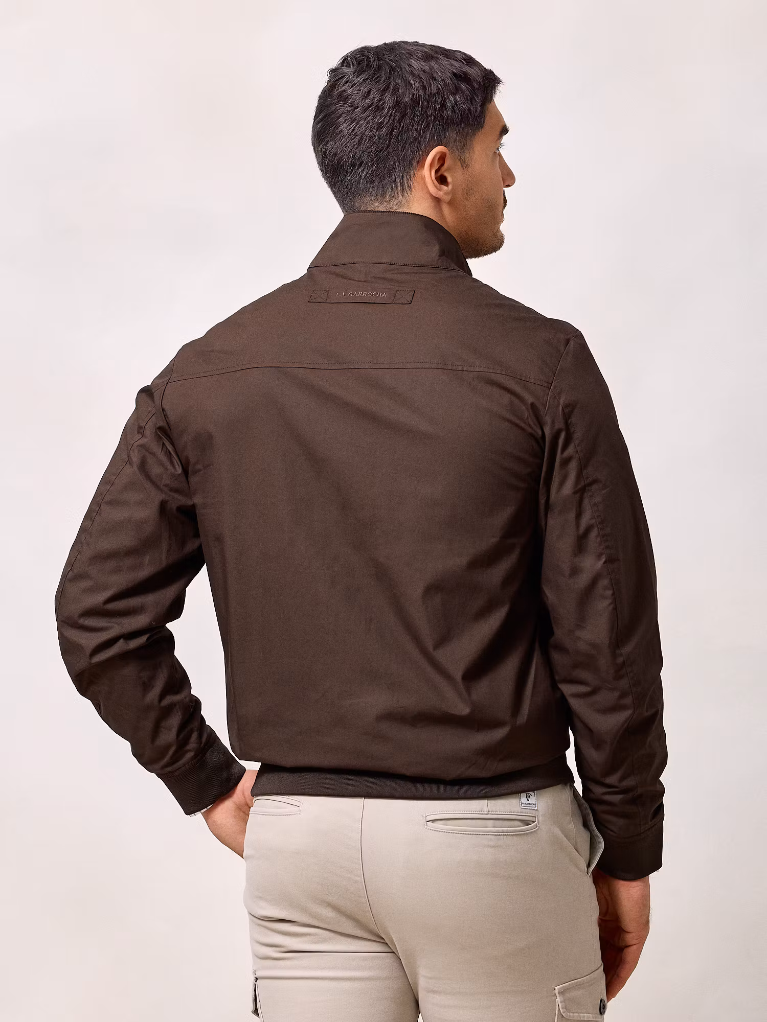 Waxed-effect Bomber | Brown