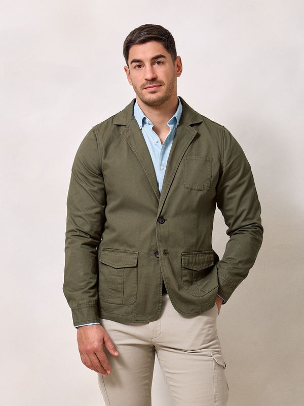 Blazer en Sergé | Kaki
