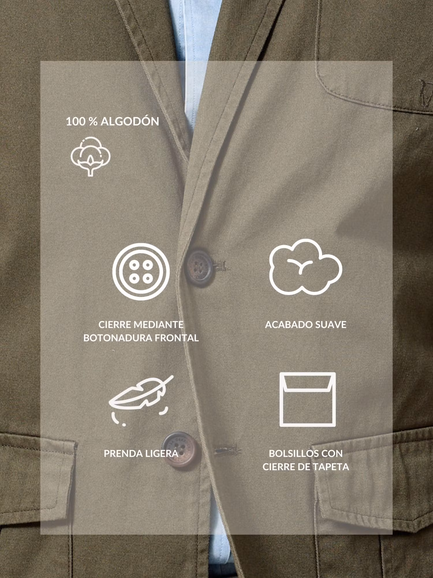 Twill Blazer | Khaki