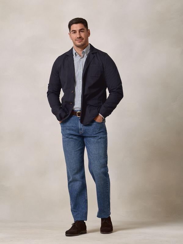 Blazer en Sergé | Bleu Marine