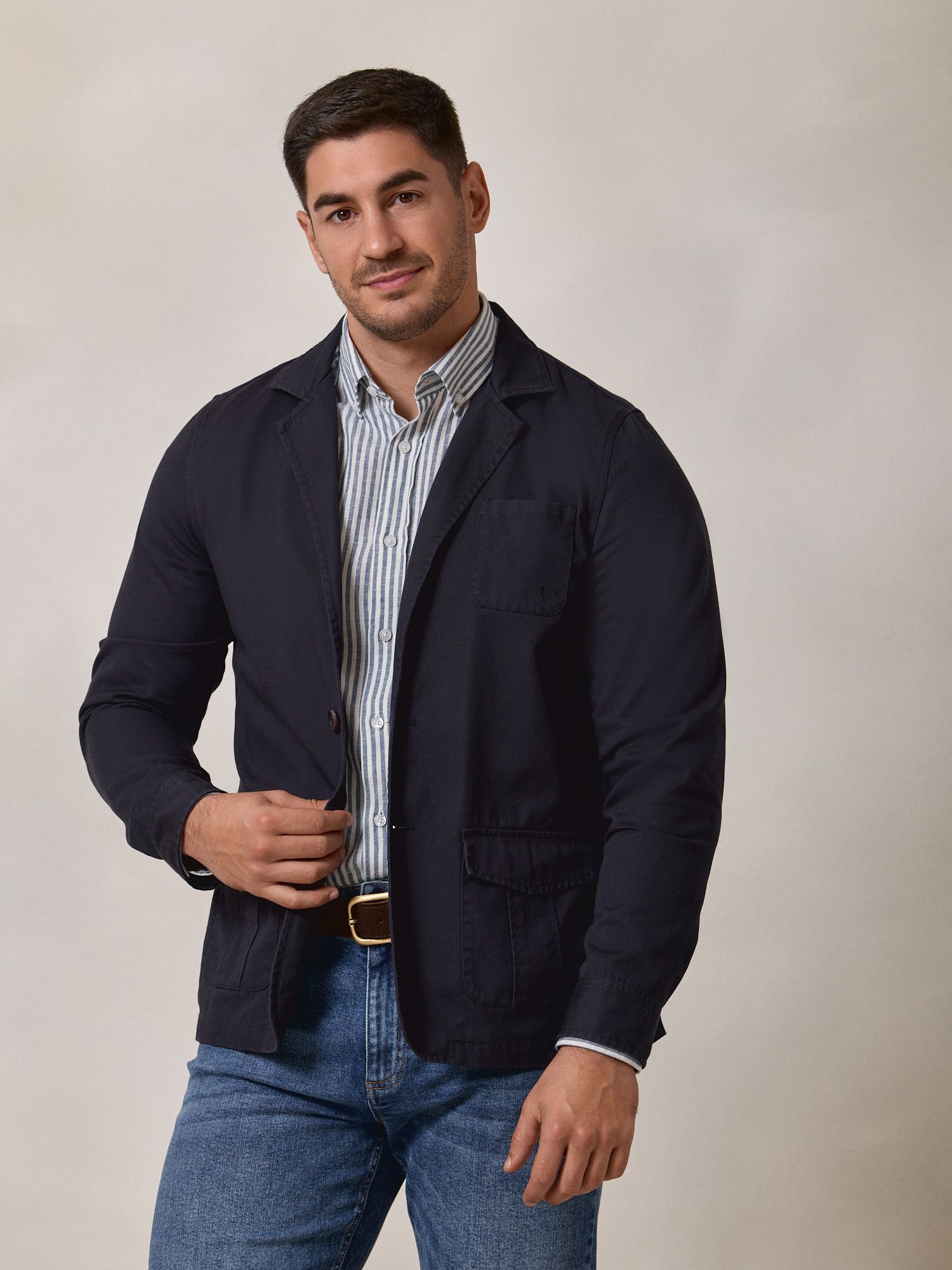 Blazer en Sergé | Bleu Marine