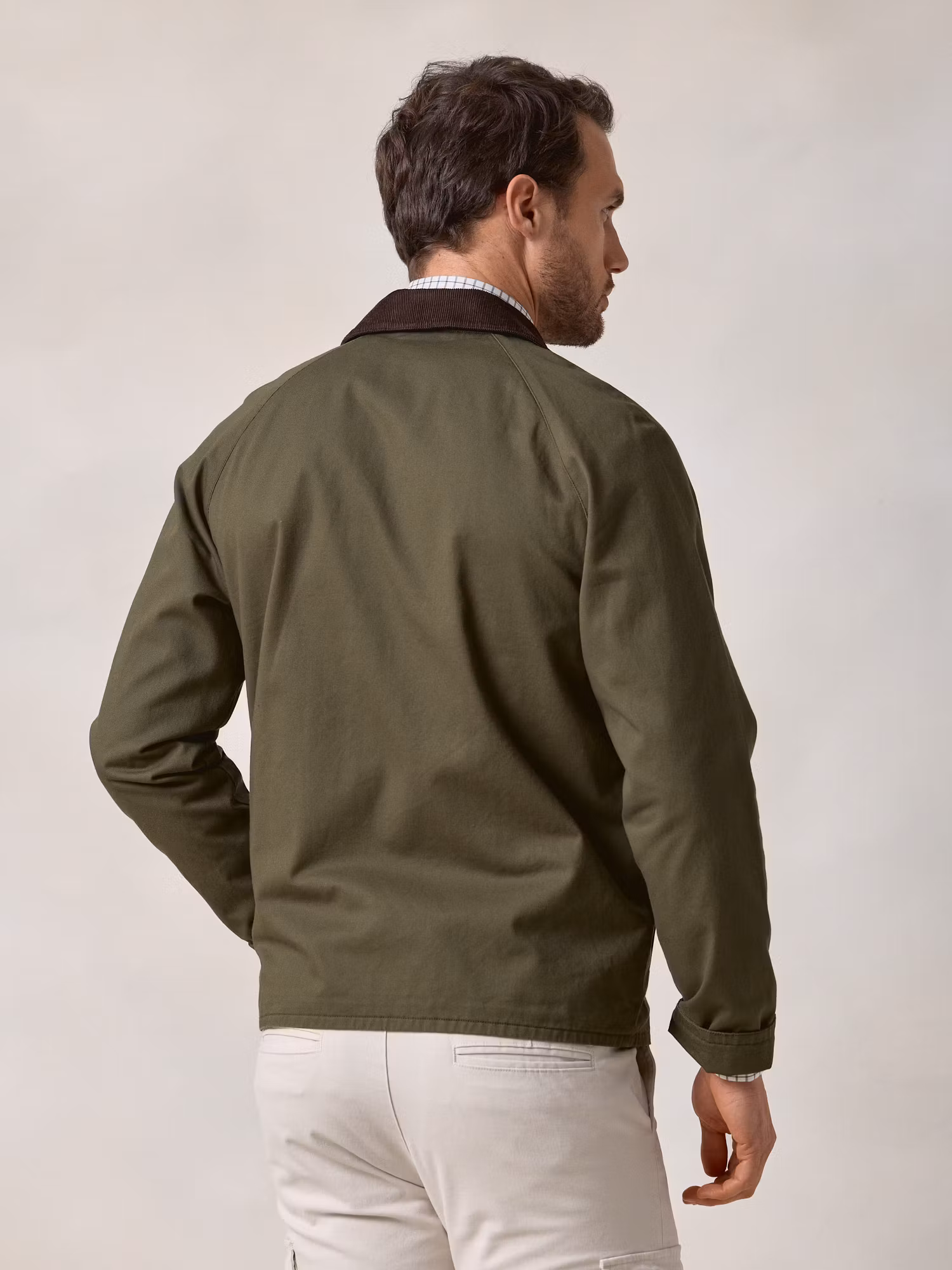 Short Twill Jacket | Khaki
