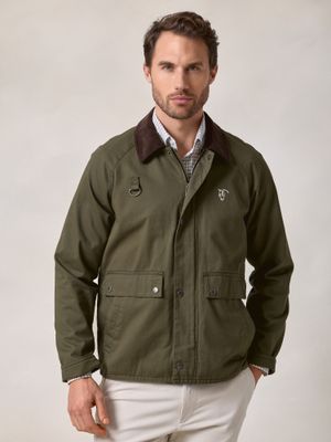 Short Twill Jacket | Khaki