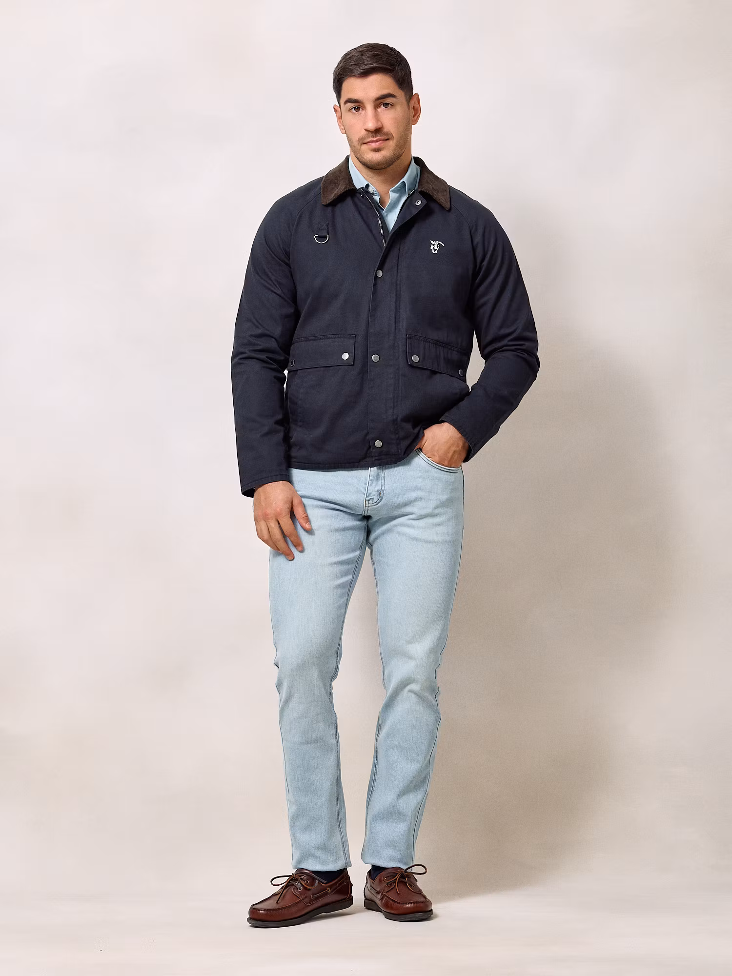 Short Twill Jacket | Navy Blue