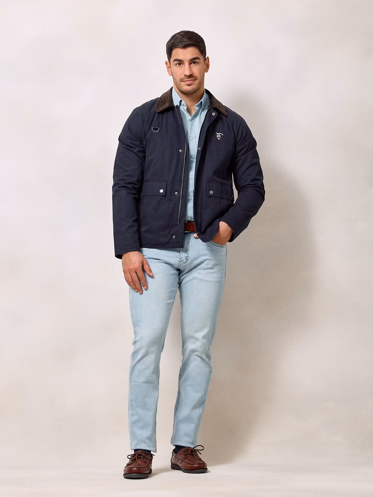 Short Twill Jacket | Navy Blue