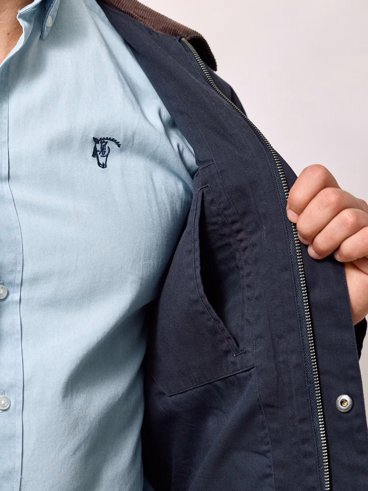 Short Twill Jacket | Navy Blue