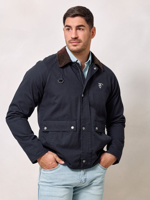 Veste Courte en Sergé | Bleu Marine