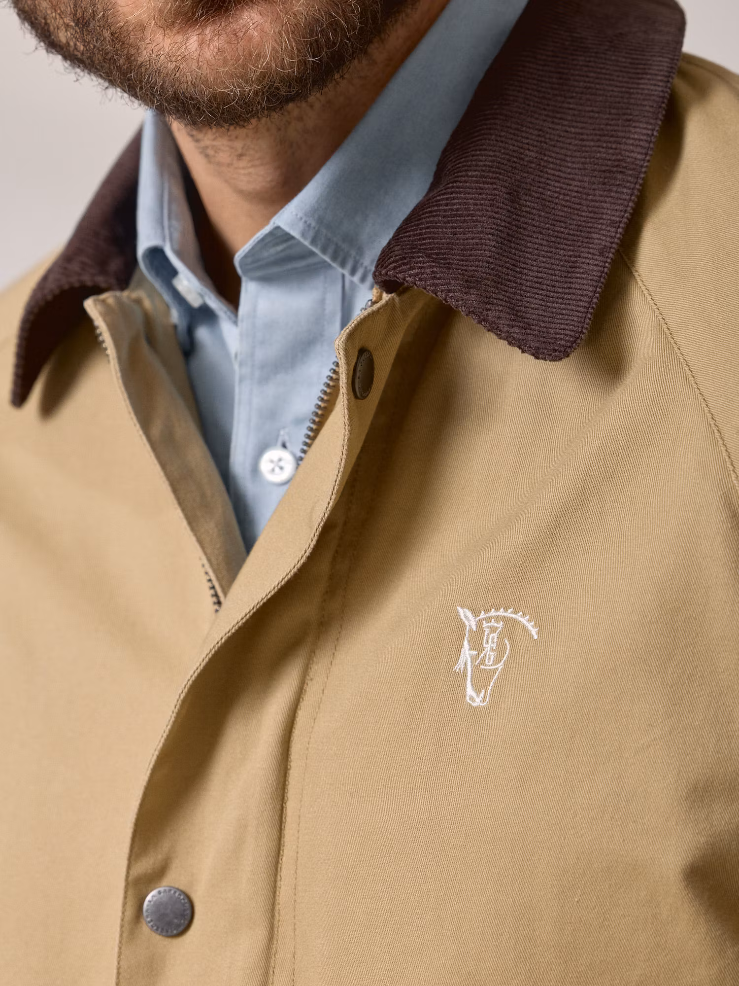 Short Twill Jacket | Camel