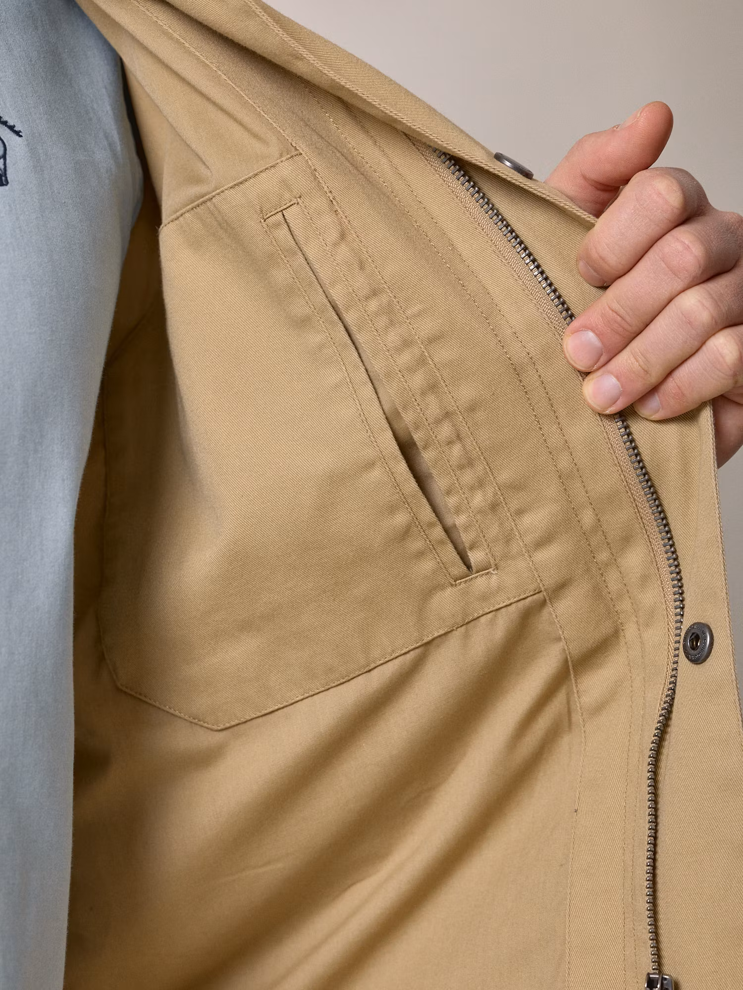 Short Twill Jacket | Camel