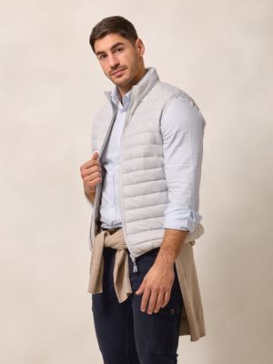 Quilted Vest | Stone
