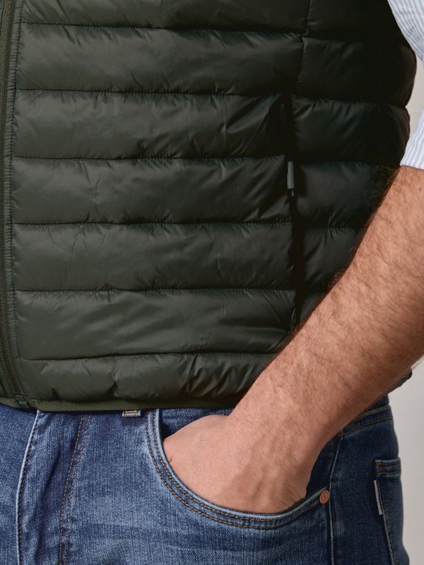 Doudoune sans manches | Vert Sapin