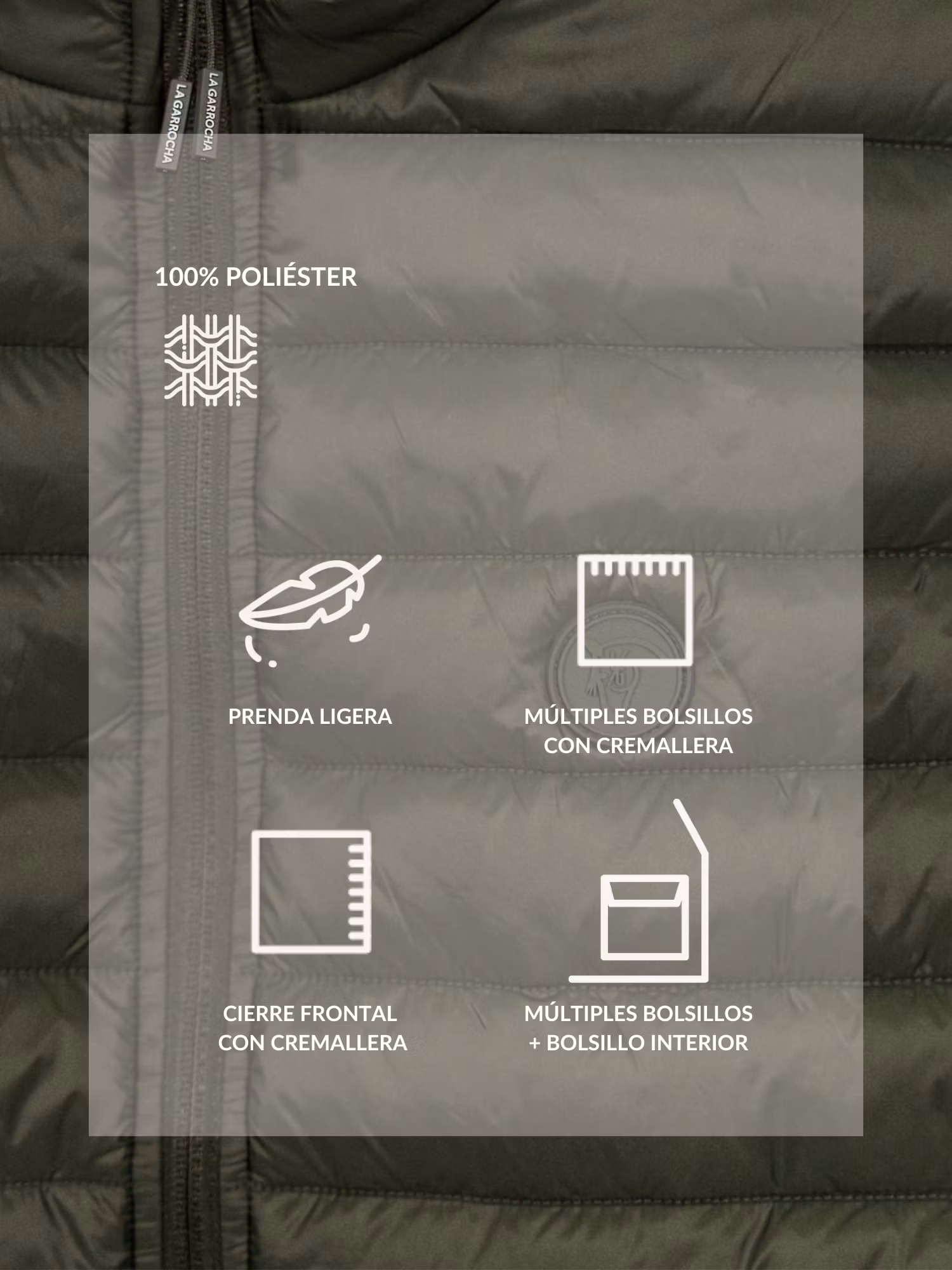 Doudoune sans manches | Vert Sapin