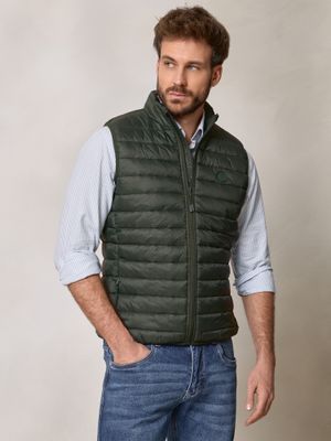 Quilted Vest | Fir Green