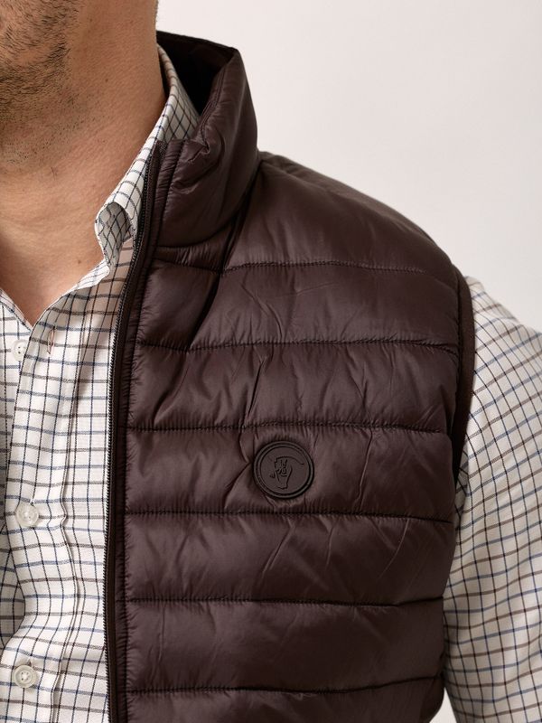 Doudoune sans manches | Marron