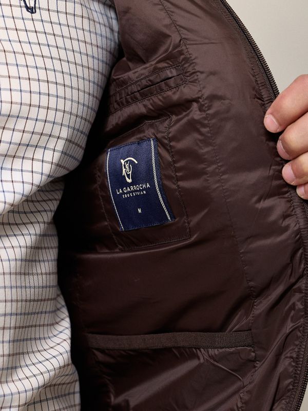 Doudoune sans manches | Marron