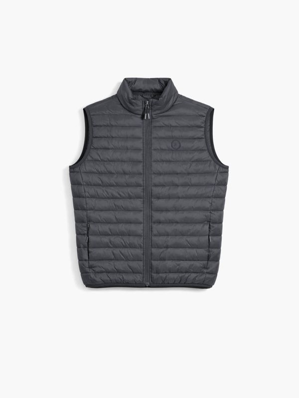 Quilted Vest | Plomo